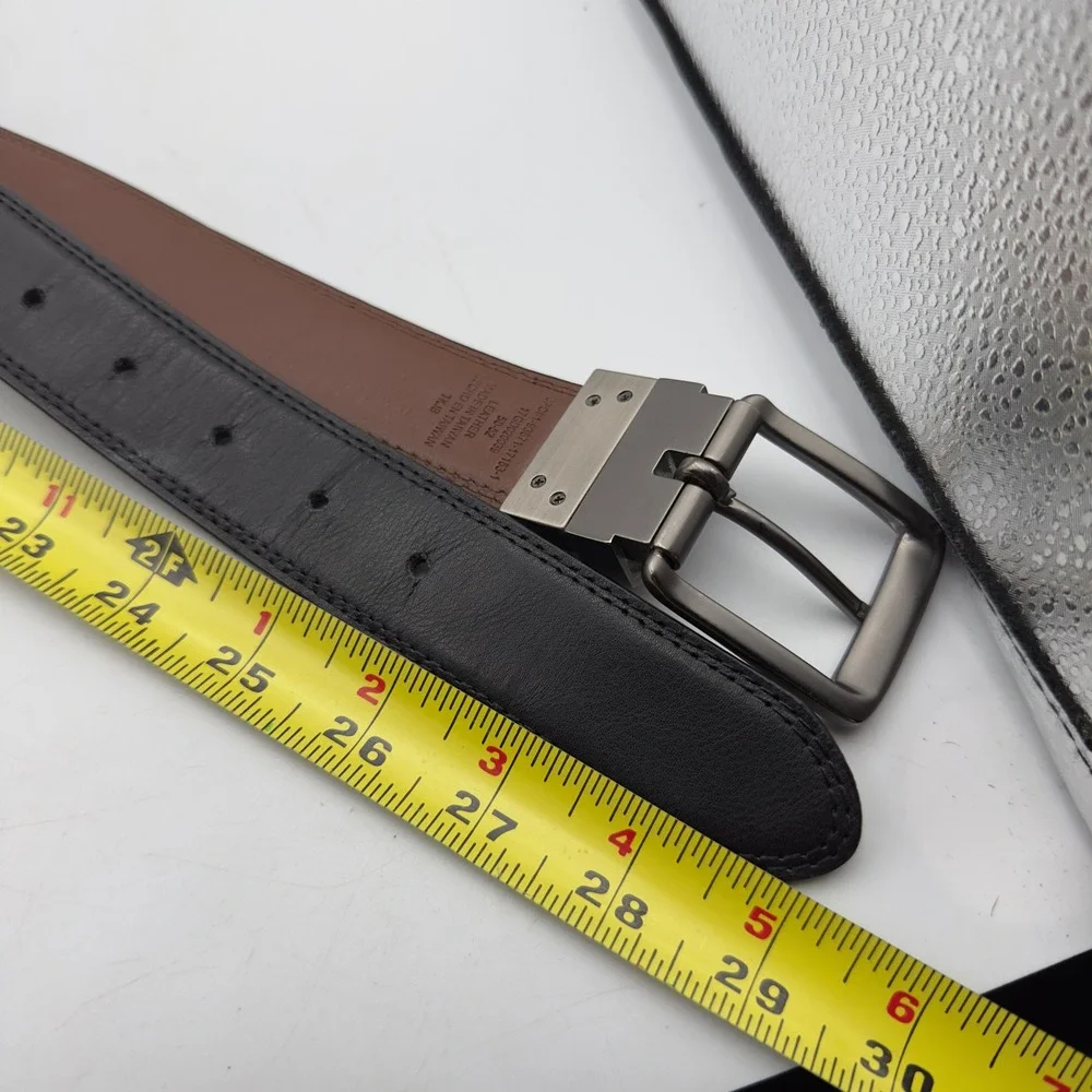 Dickies Belt Black Brown Reversible Leather 50-52 Big Tall Workwear Gorpcore